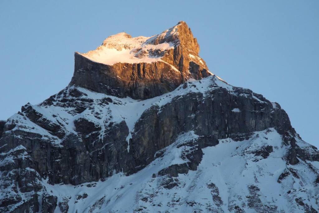 Gemütliche Dachwohnung im Chalet mit Bergblick Engelberg Exterior foto