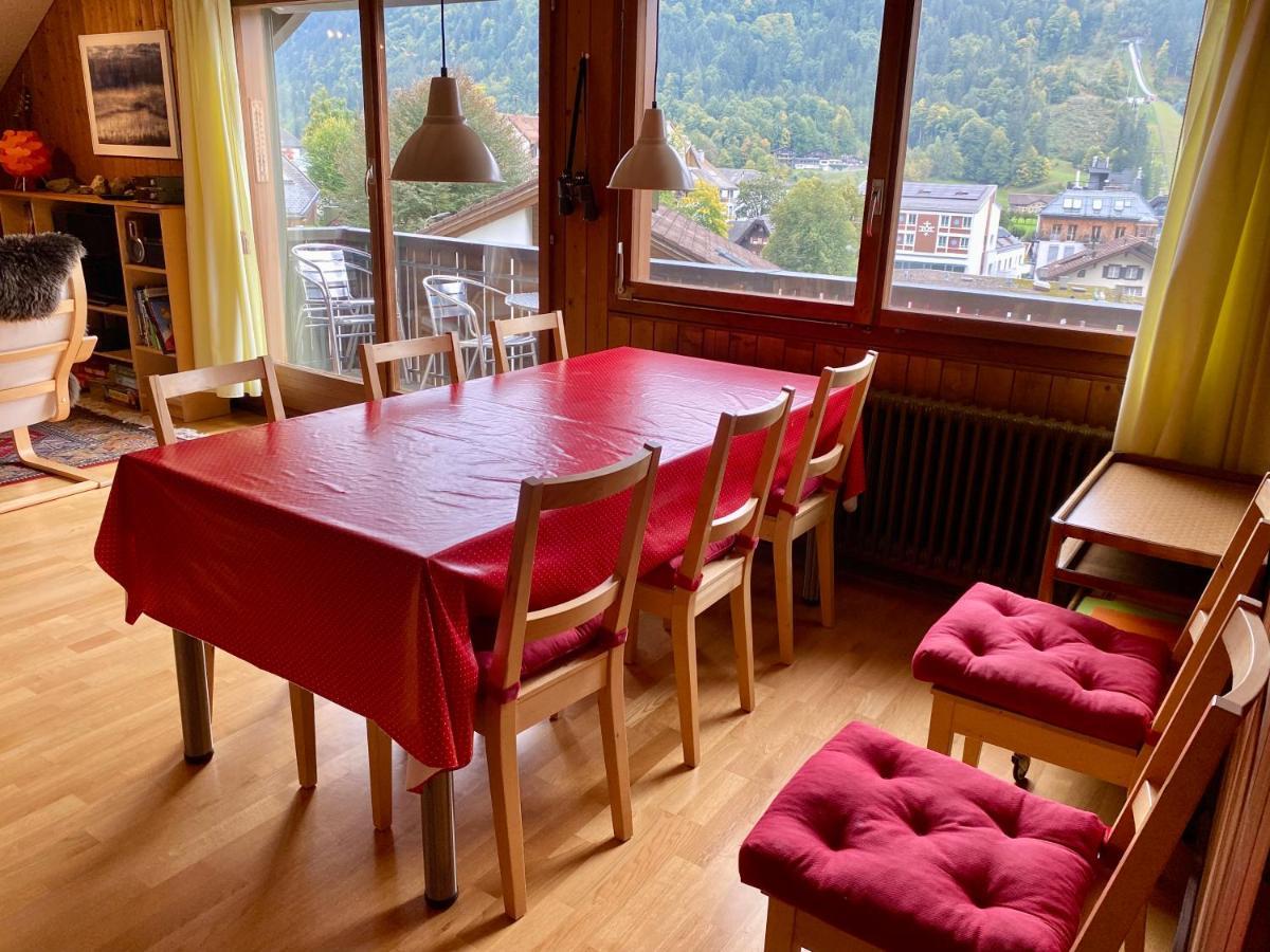 Gemütliche Dachwohnung im Chalet mit Bergblick Engelberg Exterior foto